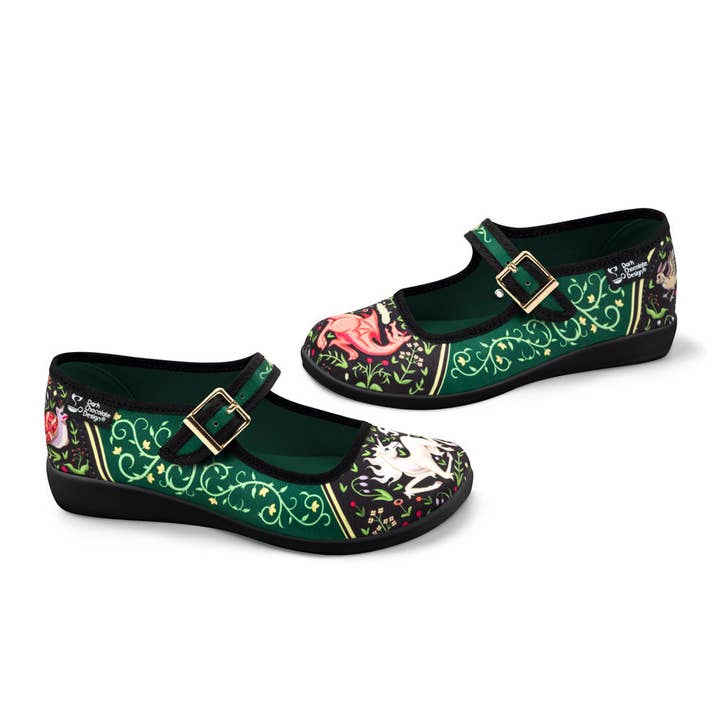 Hot Chocolate Design - Wholesale Flats - Women's - Chocolaticas® Medieval Bestiary Women's Mary Jane Flat