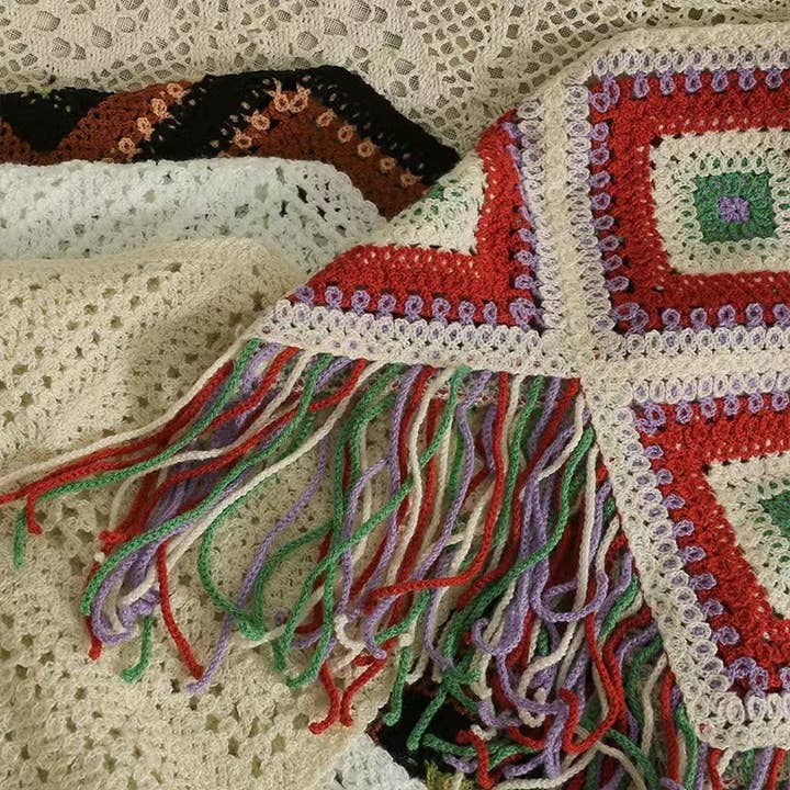 Rosa Clothing - Wholesale Camisole - Women's - Crochet Fringe Camisole Woven tank top13