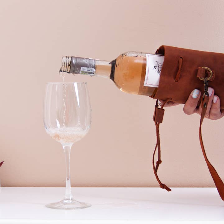 Pikore – Großhandel Weintasche – Lederflaschenbeutel - Breite Farbpalette1