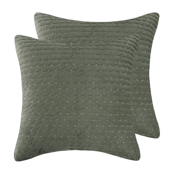 Levtex Home - Wholesale Bedding Pillowcase/Sham - Velvet Stitch Euro Sham | Set of 2