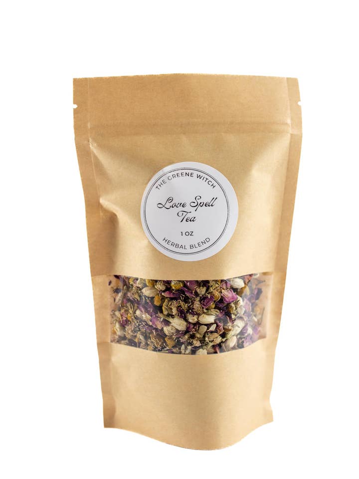 Tisane d'Amour : Mélange d'Herbes de Rose, Lavande et Jasmin pour la vente par The Greene Witch