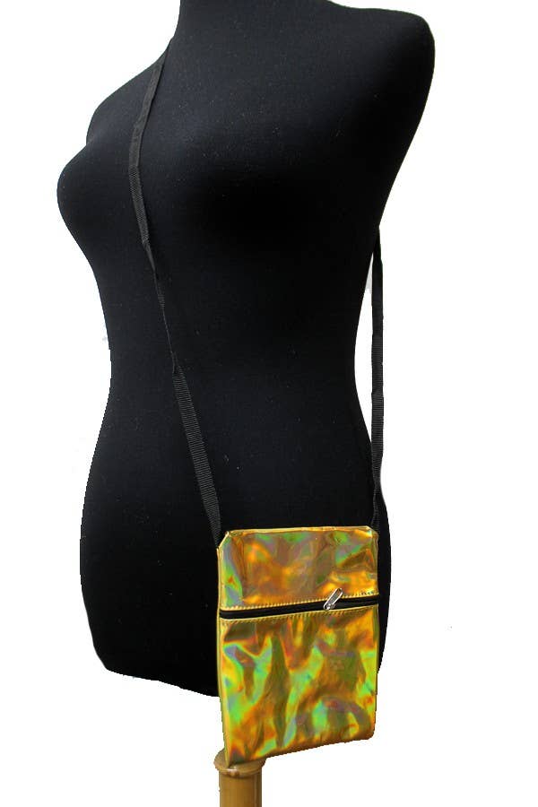 Cap Zone - Wholesale Crossbody Bag - Women's - Petite Holographic Gloss Crossbody Purse Bag5
