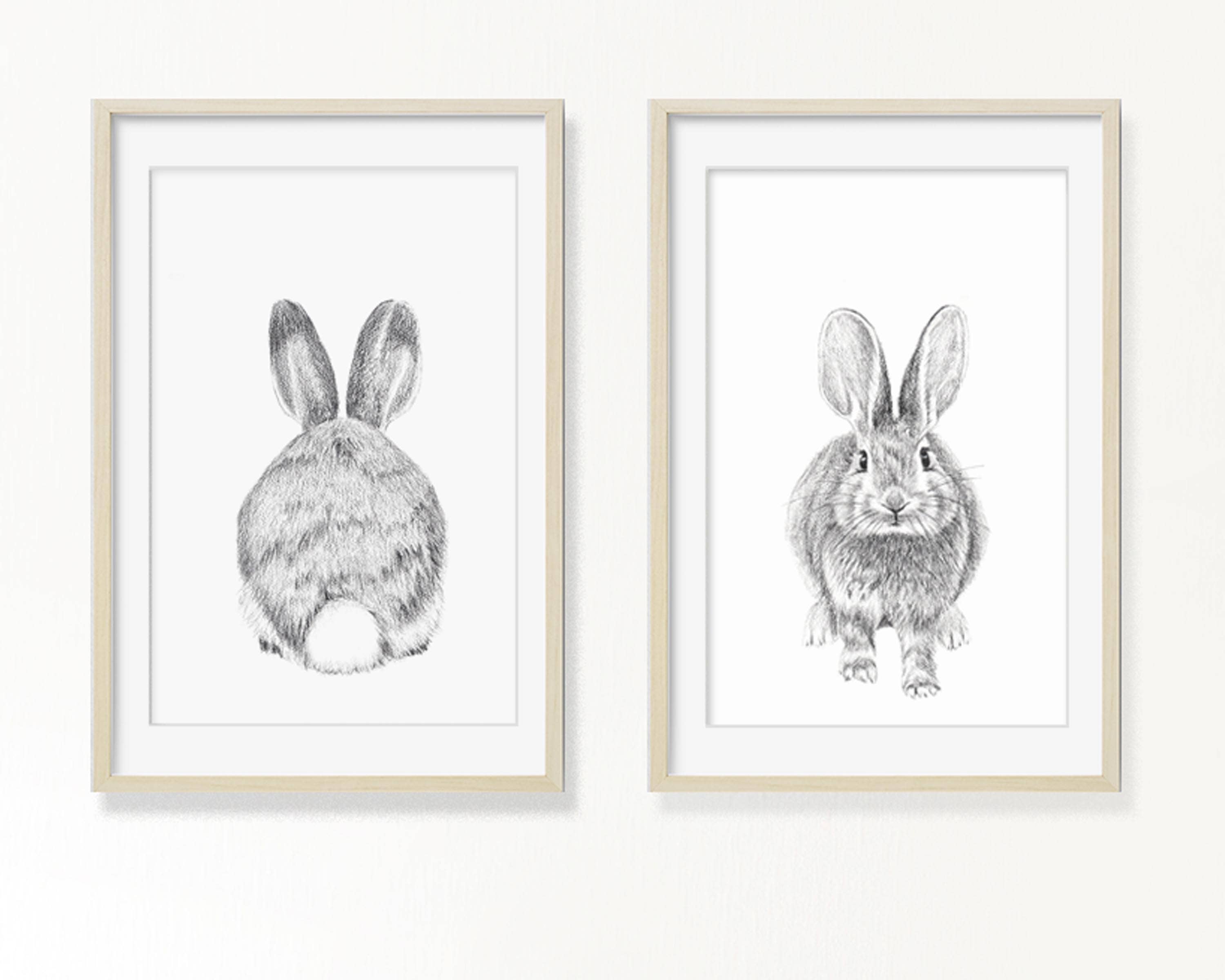 LE NID atelier - Wholesale Art Print - Duo Adorable Rabbits  Print0