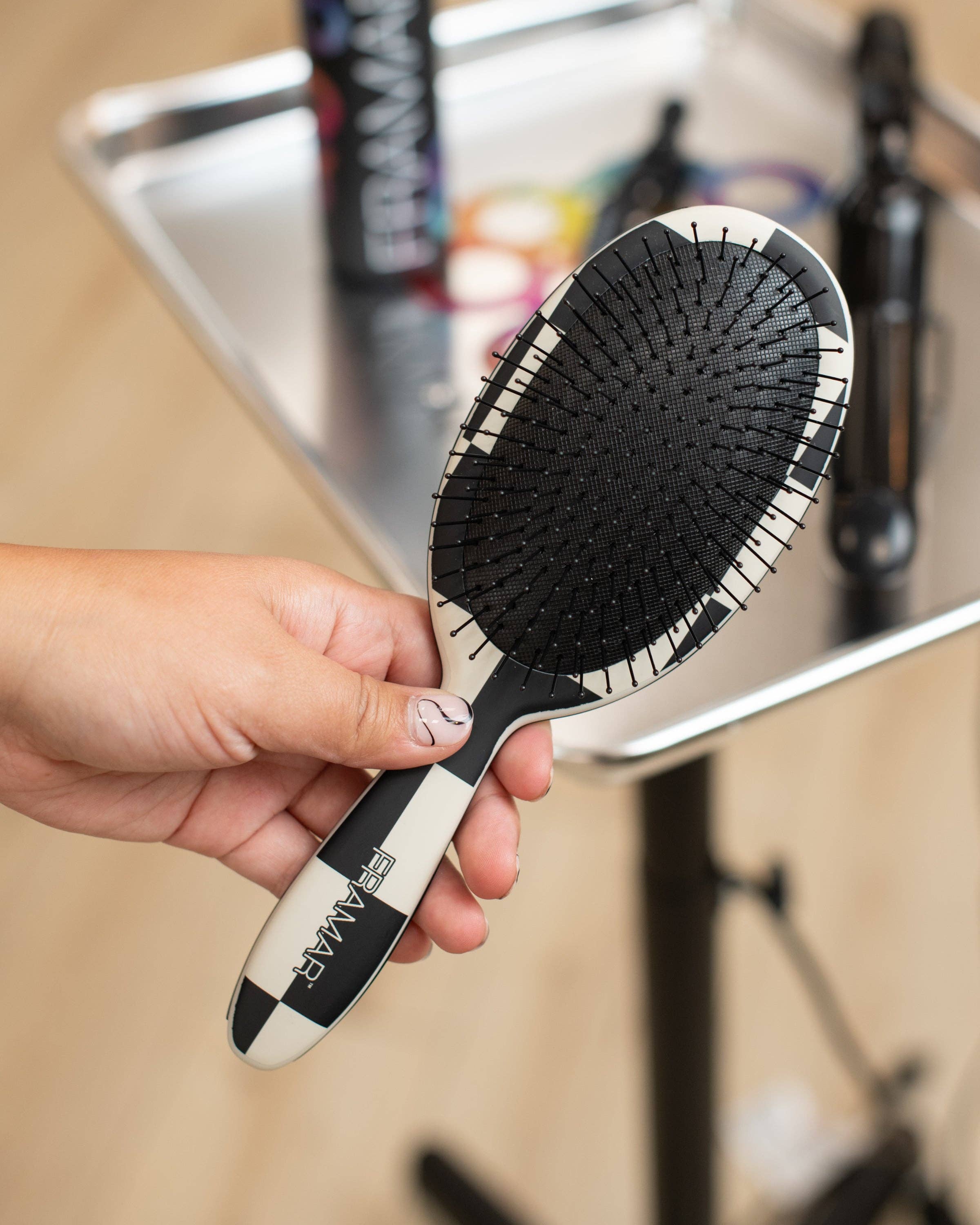 Framar Hair Brushes & Hair Accessories - Wholesale Hair Brush/Comb - FRAMAR Checkered Detangling Brush, Wet Hair Brush Detangler4