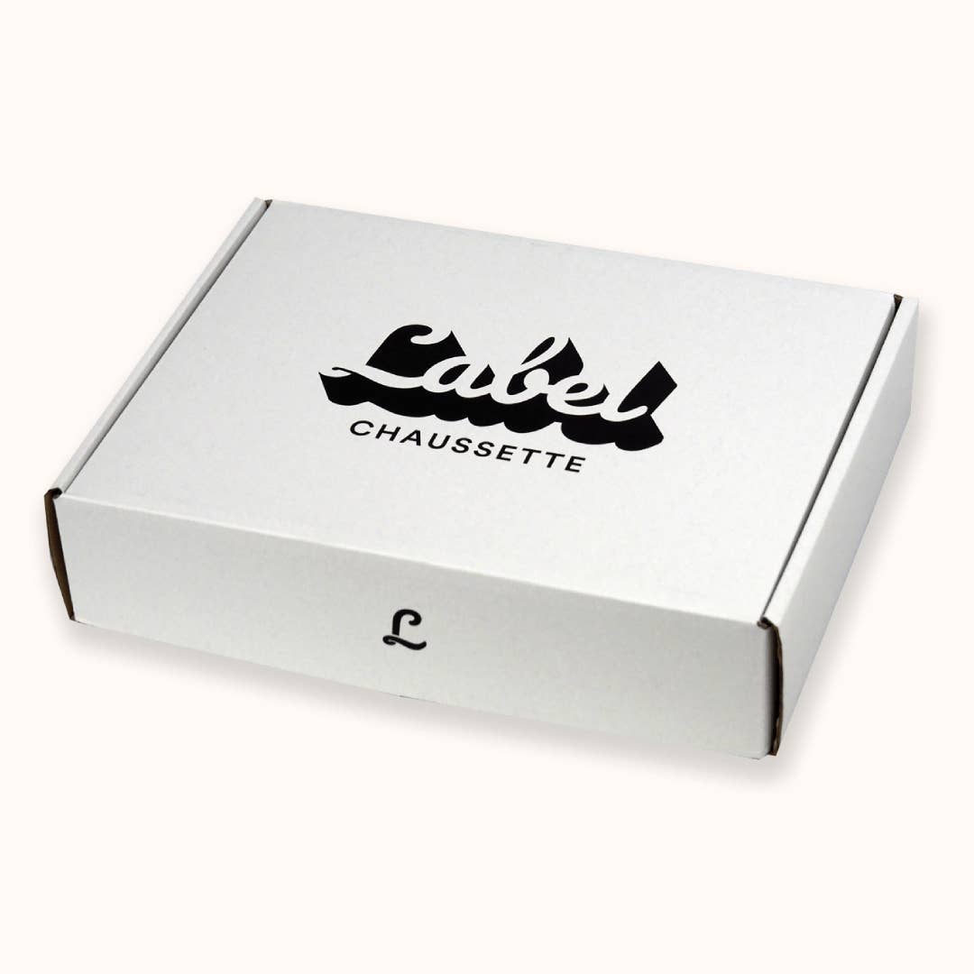 Label Chaussette - Vente Chaussettes – unisexe - Packaging Semainier blanc0