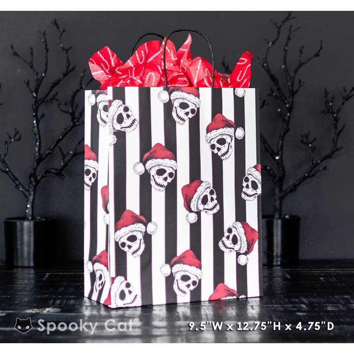 Gothic Santa Creepmas Gift Bag for wholesale by Spooky Cat Press