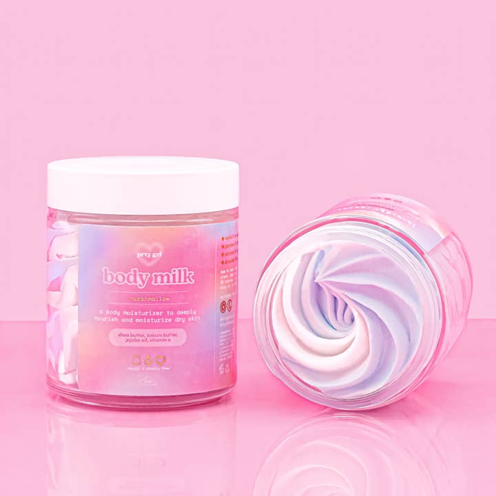 marshmallow body milk for wholesale by prty grl beauty