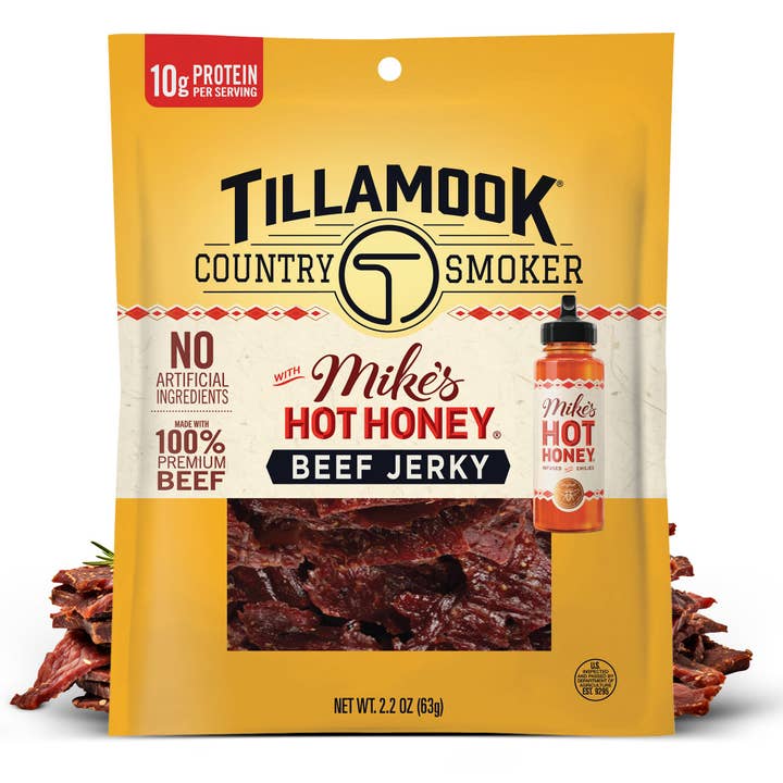 Tillamook Country Smoker - Wholesale Jerky - Mike's Hot Honey Beef Jerky1