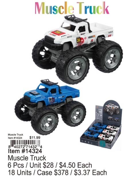 Muscle Truck Toys for wholesale by Puka Creations