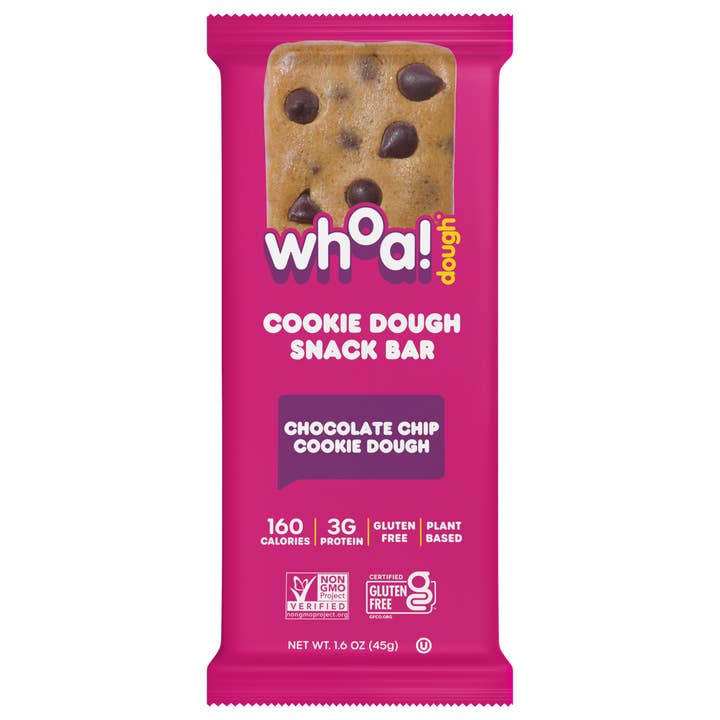 Whoa Dough - Wholesale Cookie - Gluten-Free Edible Cookie Dough Bars 10ct Retail-Ready Case