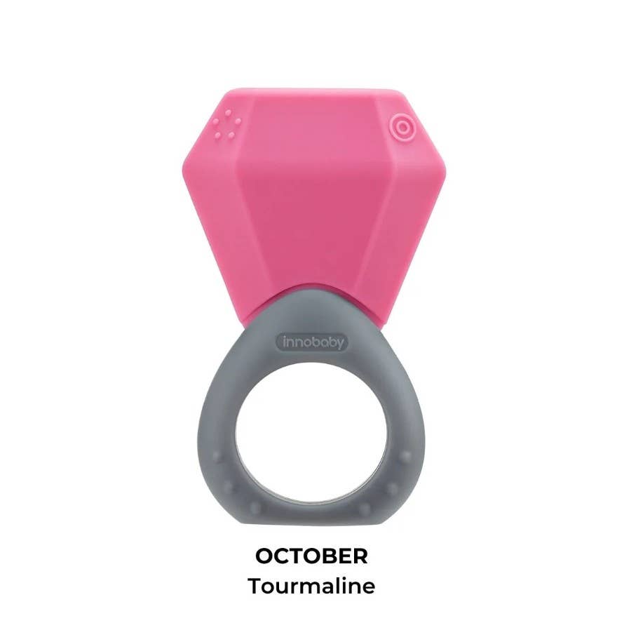 Innobaby on Faire – wholesale Teether (not clip-on) – Baby – Silicone Ring Teether / Birthstone Teether / Sensory Toy5
