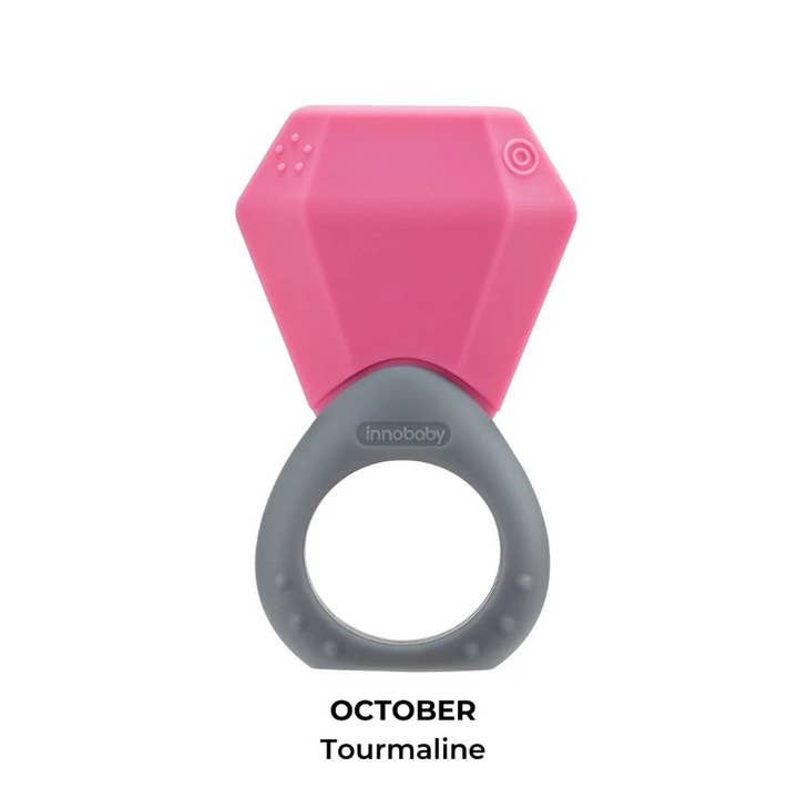 Innobaby on Faire – wholesale Teether (not clip-on) – Baby – Silicone Ring Teether / Birthstone Teether / Sensory Toy5