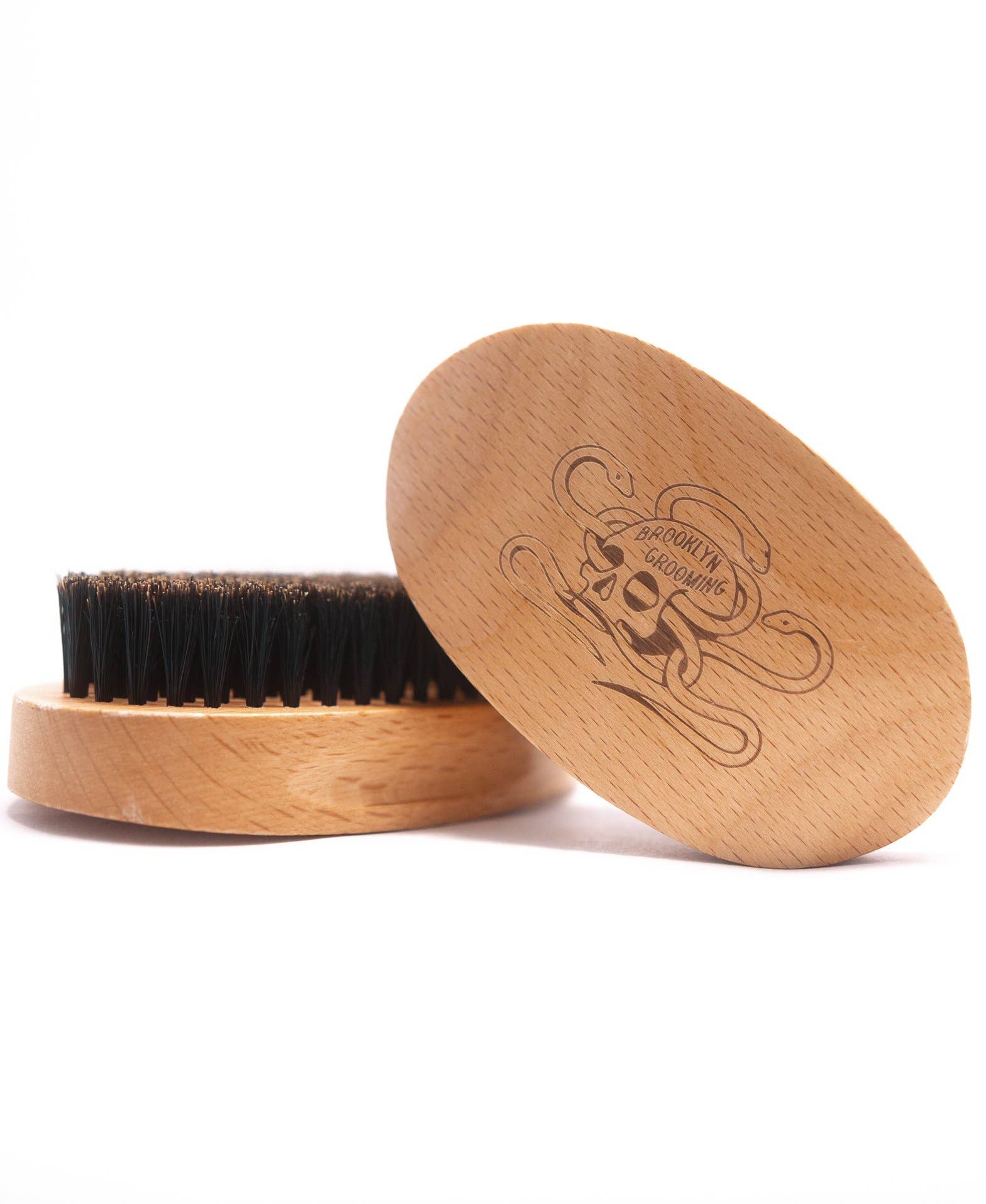 Brooklyn Grooming - Wholesale Beard Brush/Comb - Beechwood and Boar bristle beard brush1