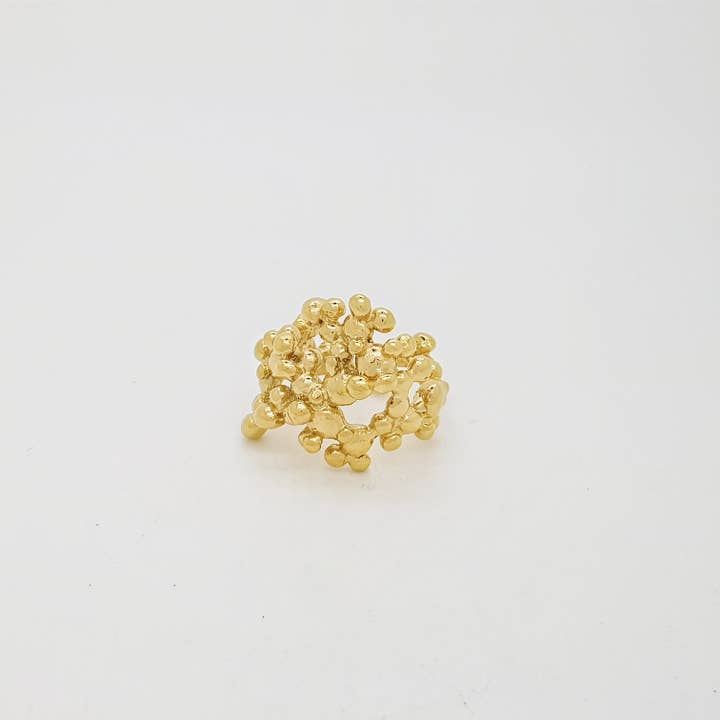ALEGRIA B. - Wholesale Cocktail/Statement Ring - WIDE VERMEIL RING4