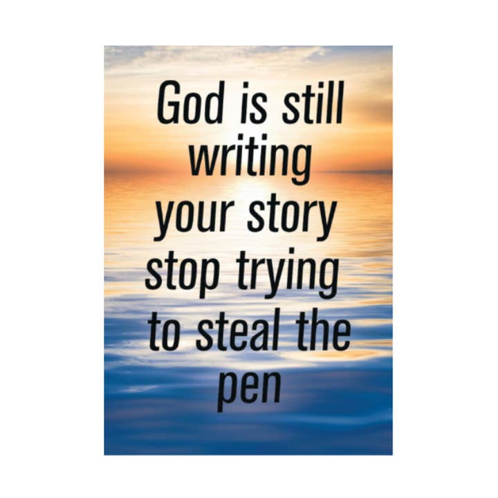 God is still writing your story Fridge Magnet for wholesale by Kalan