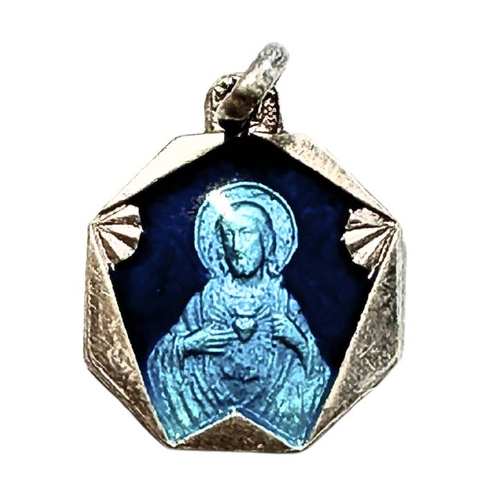 Vintage Sacred Heart/Sacre Couer Medal, c. 1958 for wholesale by The Bumble House
