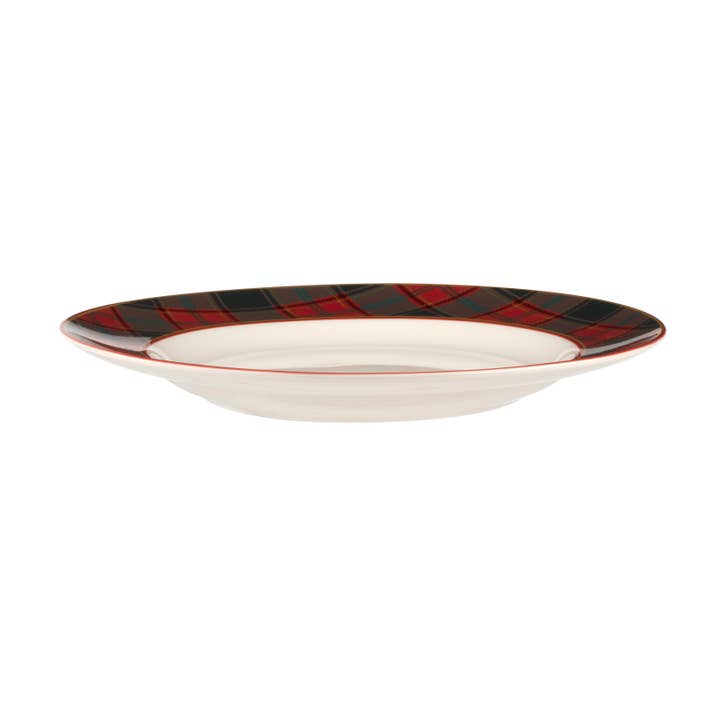 Portmeirion, Spode, Pimpernel, Nacthmann, Wrendale Designs - Wholesale Dinner Plate - Christmas Tree Tartan Dinner Plate 10.5"