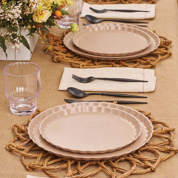 Sophistiplate - Wholesale Assorted cutlery set - All Black Bella Assorted Plastic Cutlery/24pc, Service for 83