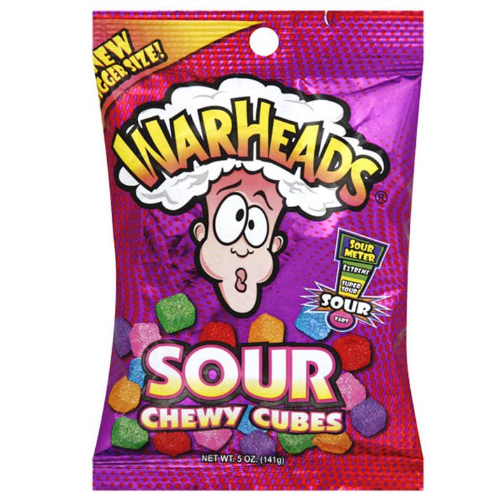 Warheads surt segt tuggummi, påse 141 g – 12 st för wholesale av I Got Your Candy