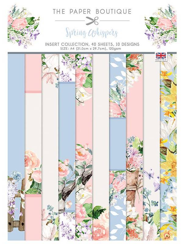 The Paper Boutique Spring Whispers Insert Collection for wholesale by Ecstasy Crafts Distributing