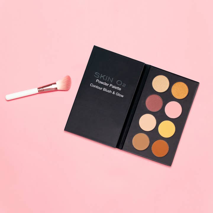 Skin O2 - Wholesale Face Makeup Palette - Contour Blush & Glow Powder Palette