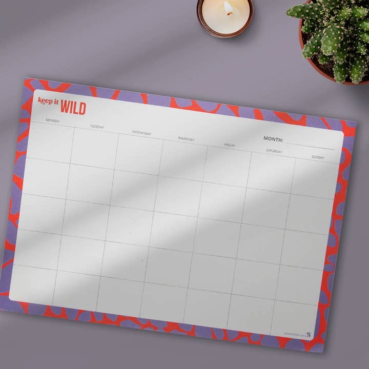 “Behåll det vilda” Planerare│Månatlig│ för wholesale av wild star