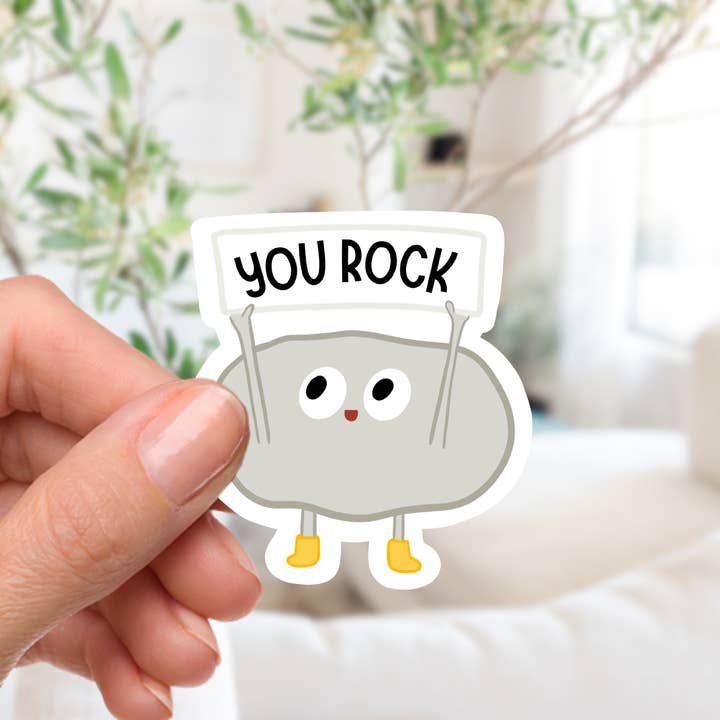 You Rock Sticker for wholesale by Couch McDoodles