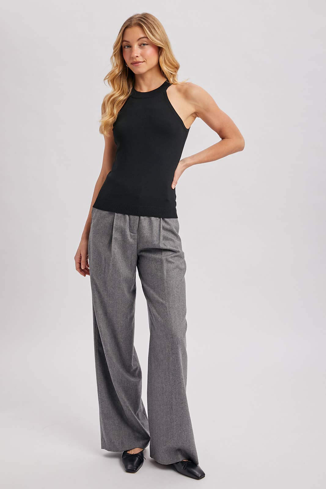 Bluivy - Venta al por mayor Camiseta sin mangas - Mujer - TOP DE PUNTO CON CUELLO HALTER7