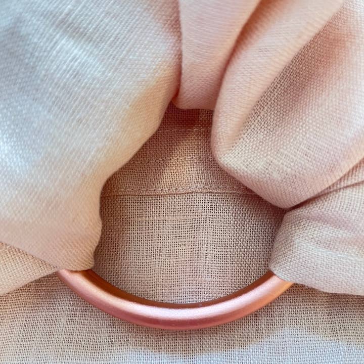 Anna + Shay - Wholesale Baby Wrap/Sling - Linen Ring Sling - Peach Glow- Standard - 75"Length1