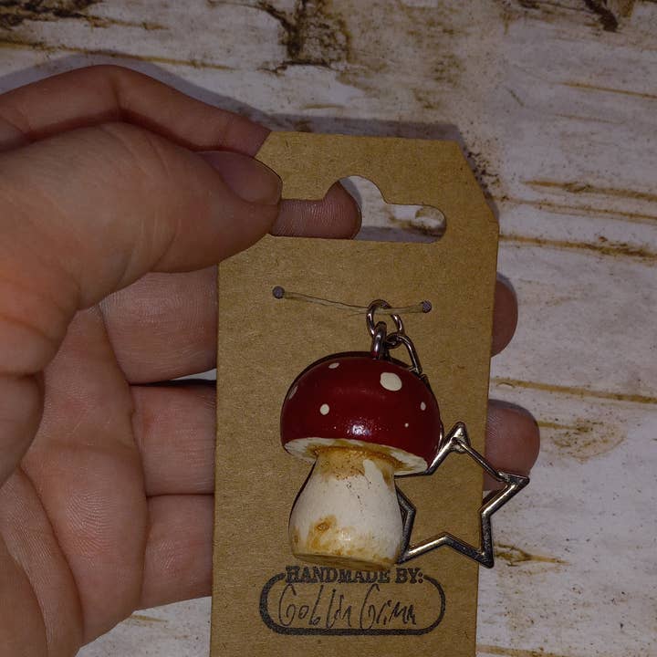 Goblin Grimm Gifts - Wholesale Keychain - Women's - Hand Painted Mushroom Keychains2