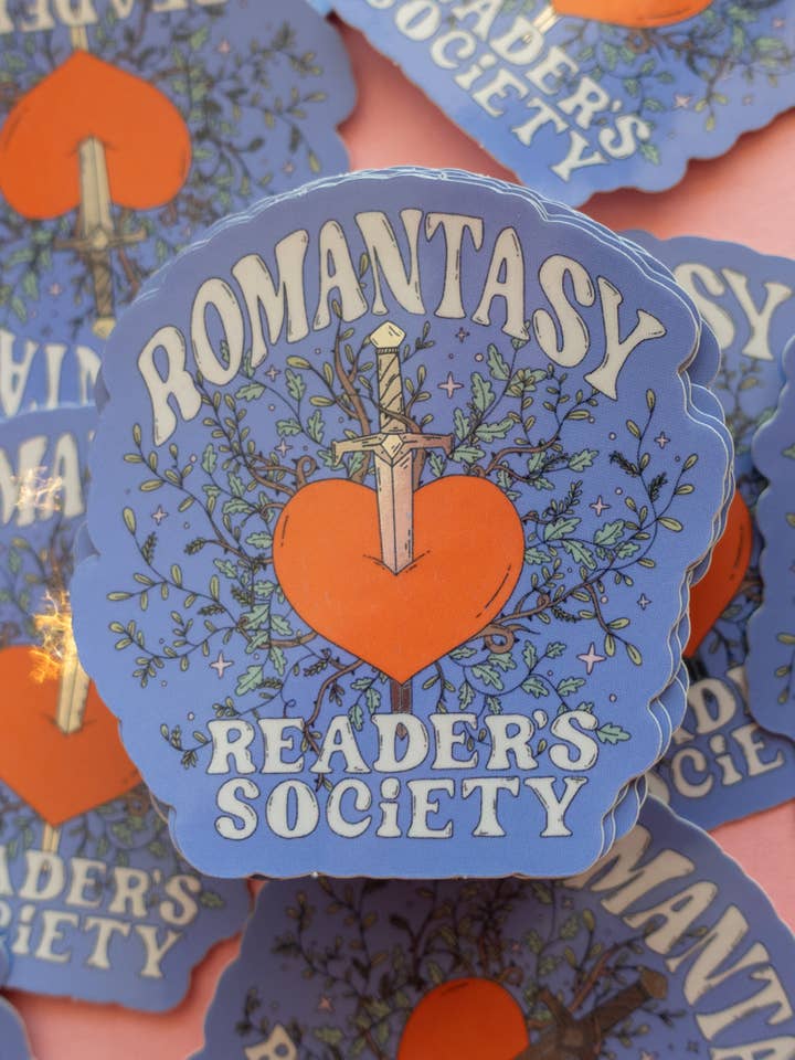 Sticker Romantasy Reader's Society voor wholesale door Jollie Ollie Designs
