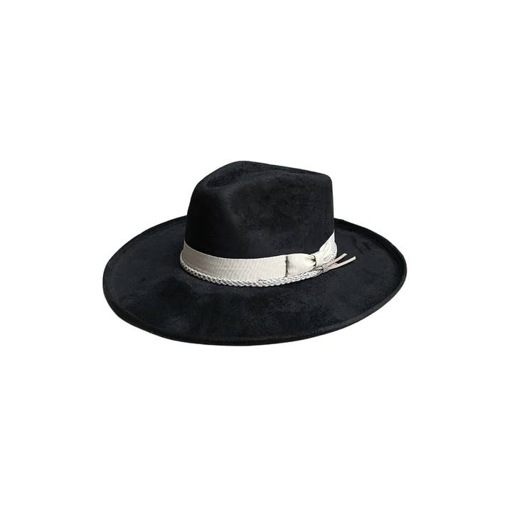 The Modern Cactus Co - Vendita all'ingrosso Fedora - Donna - Cappello Fedora Brooke con Tesa Rigida a Matita Vegan con Accessori4