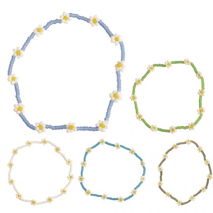 BR Frosted Seedbead Daisy-12 for wholesale by World End Imports Jewelry & Gifts