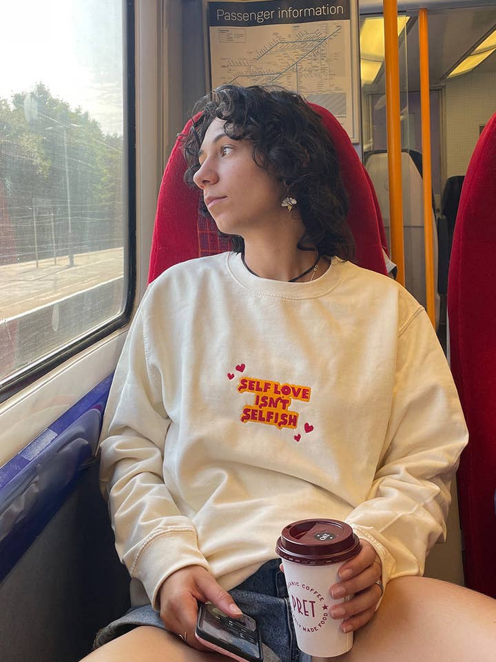 Self Love Isn’t Selfish – Jumper Crewneck for wholesale by Sara's threads