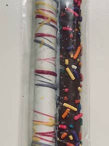 Sprinkled/Drizzled Pretzels for wholesale by Just A Taste Confections