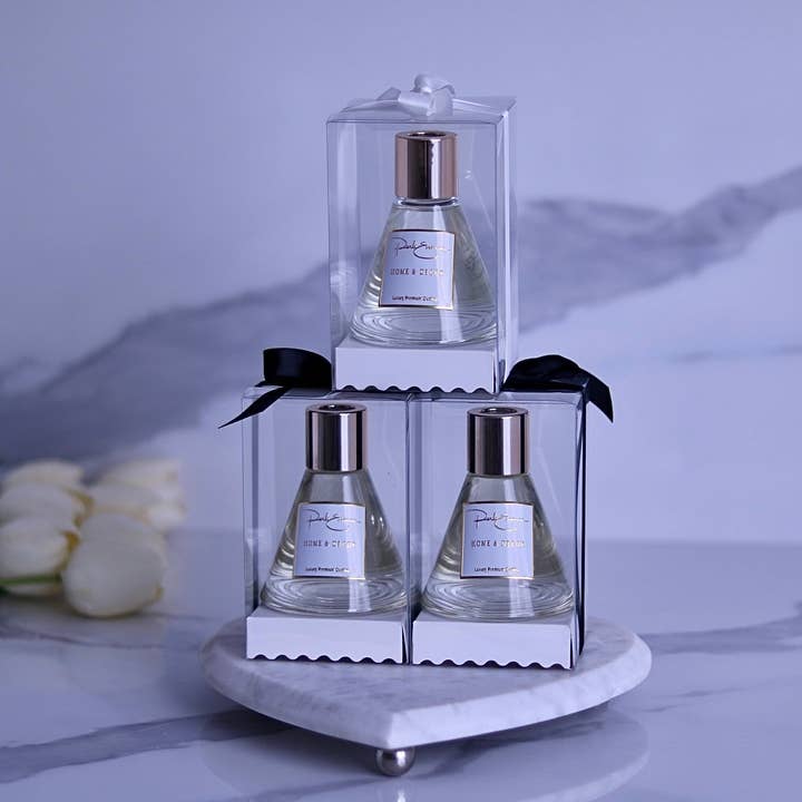 Diffuseur doré - Black Reed Sticks pour la vente par Perlé Essence