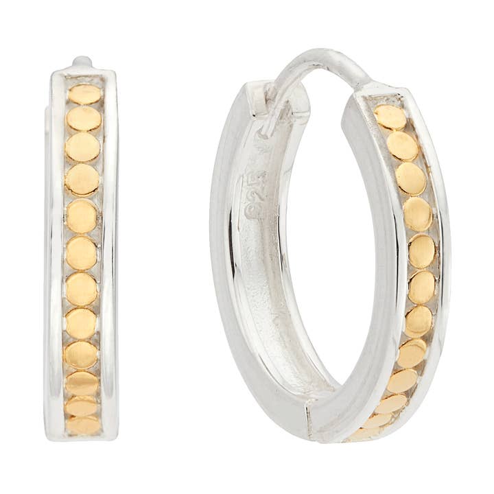 Classic Small Hinge Reversible Hoop Earrings for wholesale by Anna Beck Jewelry | Handmade in Bali