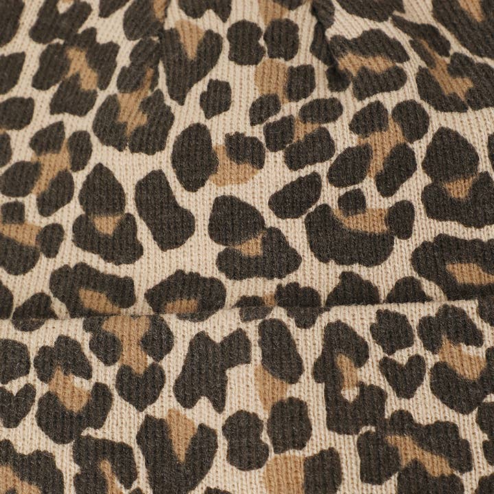 LPD LEOPARD Pattern Trendy Knit Cuff Beanie for wholesale on Faire2