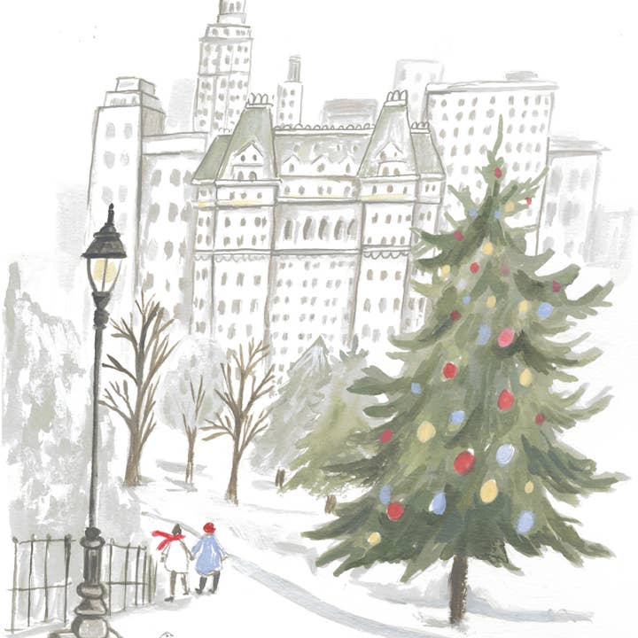 Jessica Frasz Studio - Wholesale Christmas Card - Christmas New York City Greeting Card | NYC Holiday card1