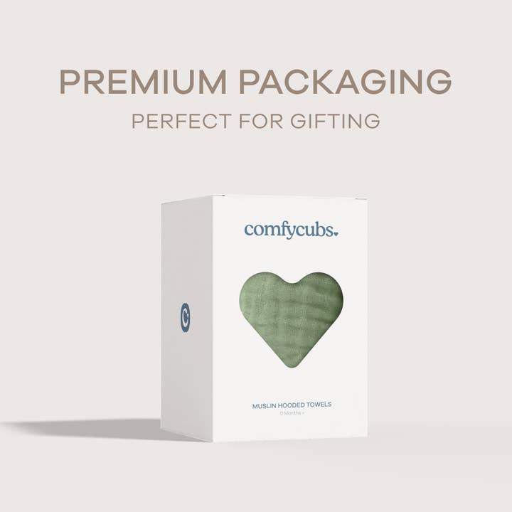 Comfy Cubs - Wholesale Hooded towel – Child & baby - Hooded Baby Towel, 6 Layer 100% Muslin Cotton by Comfy Cubs92