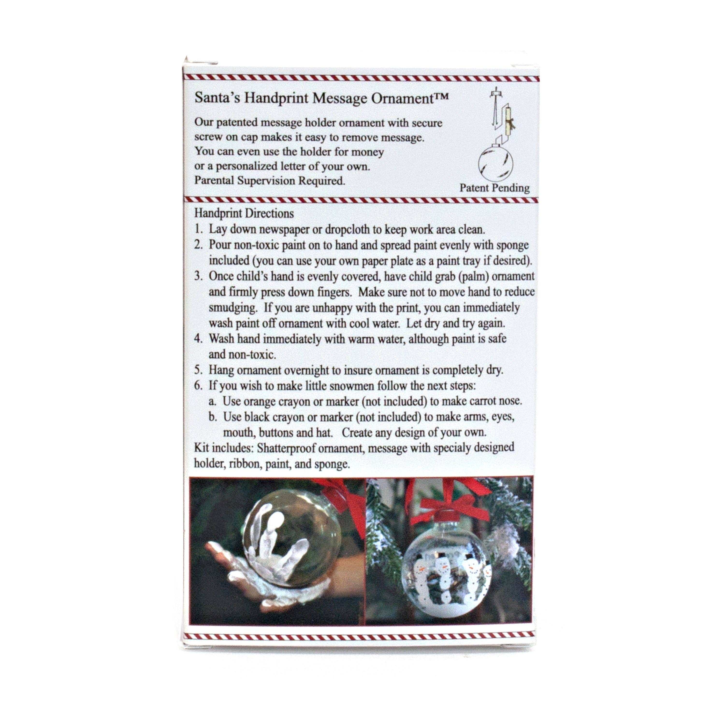 Child To Cherish® - Wholesale Ornament - Santa's Message Ornament Kit2