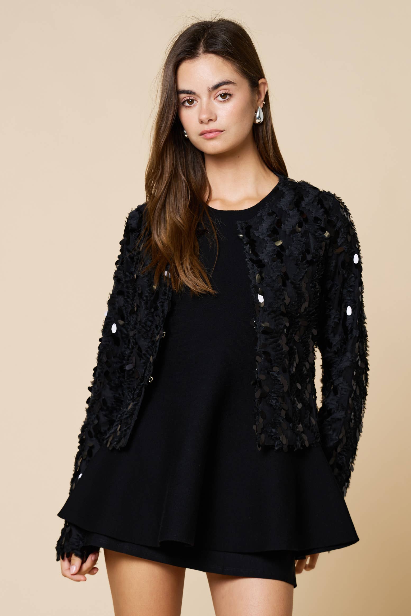 Lalavon - Vente Cardigan – femme - Cardigan ValentinenSequin10