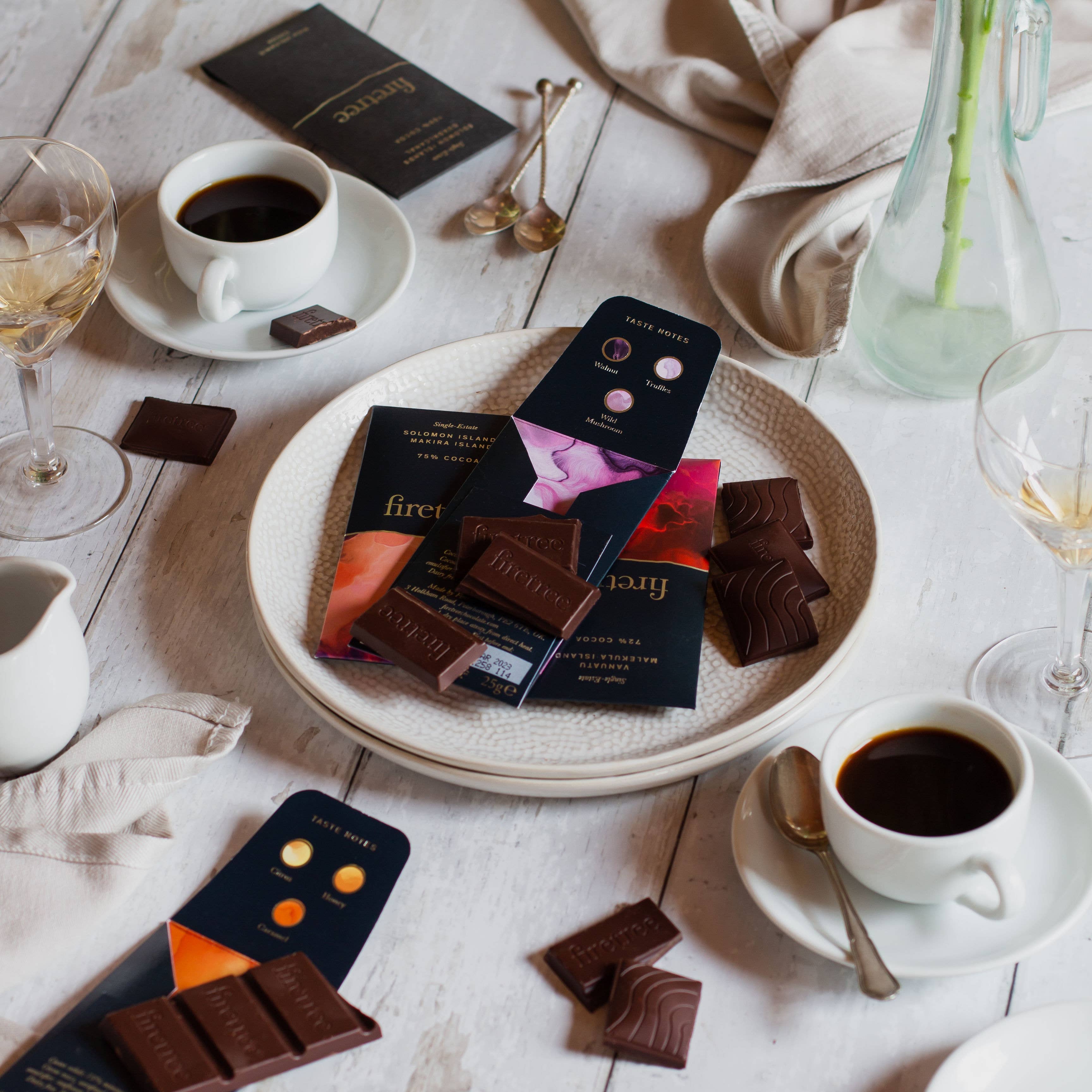 Firetree Chocolate - Wholesale Chocolate Bar - Bestseller - Firetree Tasting Bar Gift Box (7 X 25g Bars)2