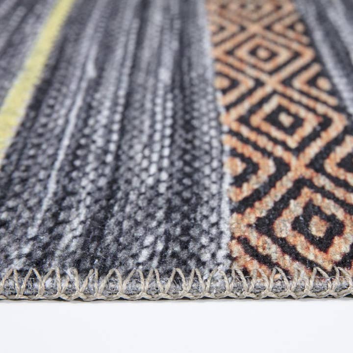 O&Ko - Wholesale Rug Pad - Nobasta Grey Living Room Rug 115x180Cm3