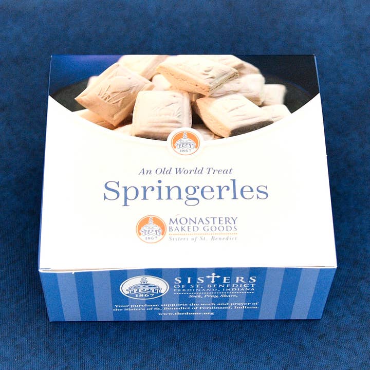 Springerle Cookies (12-ct Gift Box) for wholesale by Monastery Baked Goods
