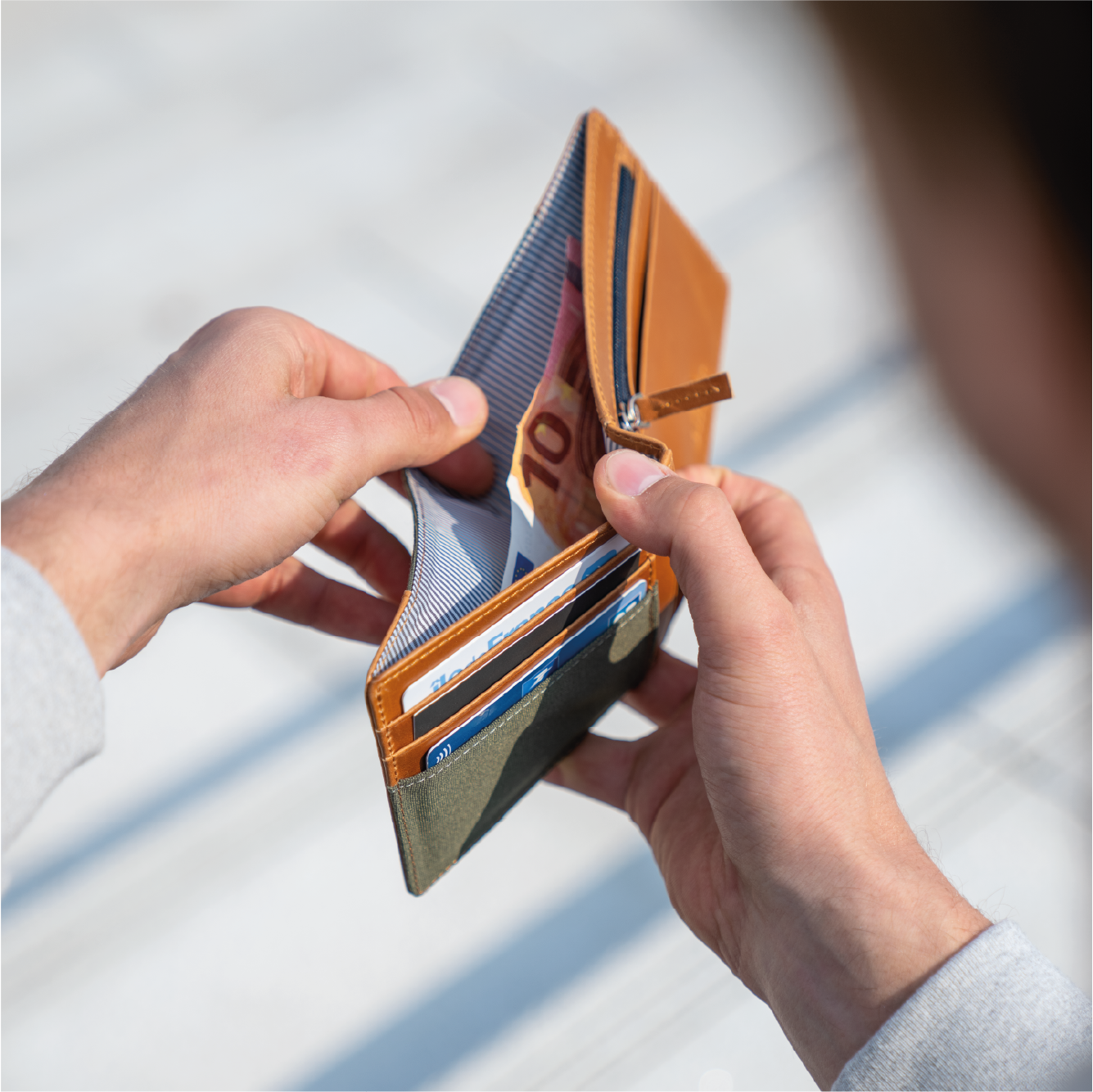 BILLYBELT - Wholesale Wallet - Men's - Leather Wallet - Khaki4