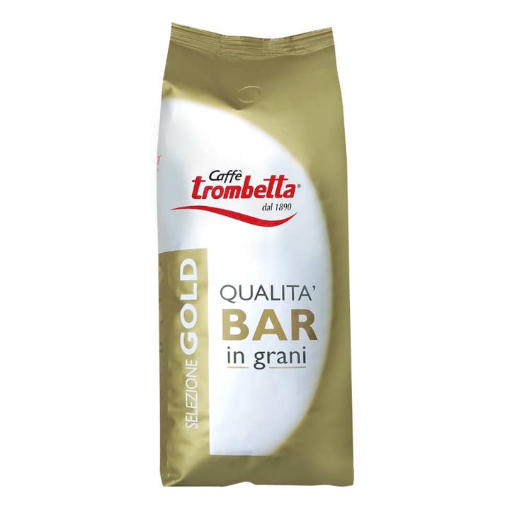 Fine Italian Food - Wholesale Coffee Beans - Caffè Trombetta Gold Bar Quality Whole Bean Coffee, 2.2 lb.