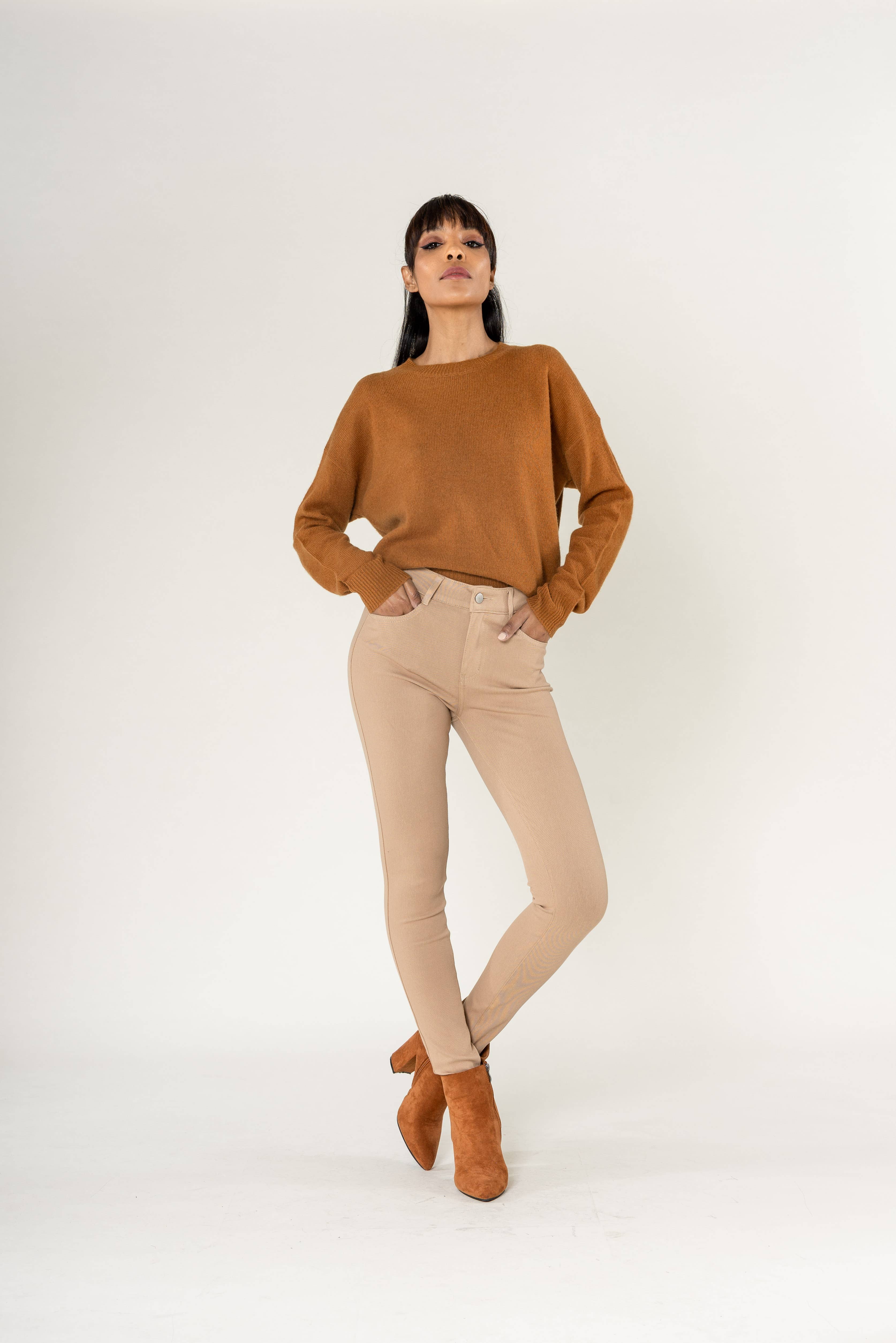 Nina Carter - Wholesale Fashion Leggings - Women's - Super stretch leggings with comfortable zip A00313