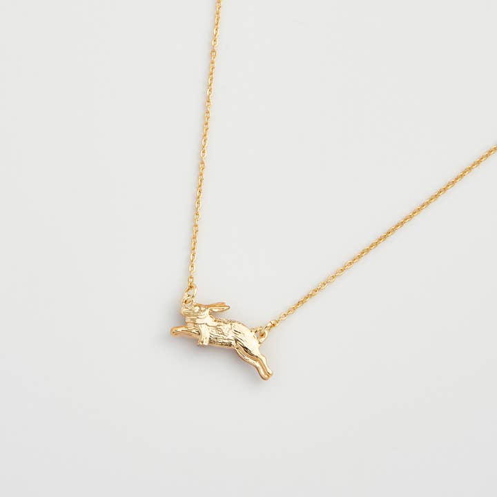 Fable England – Großhandel Kette mit Anhänger/Charm – FABLE Cozy Bunny Charm-Halskette