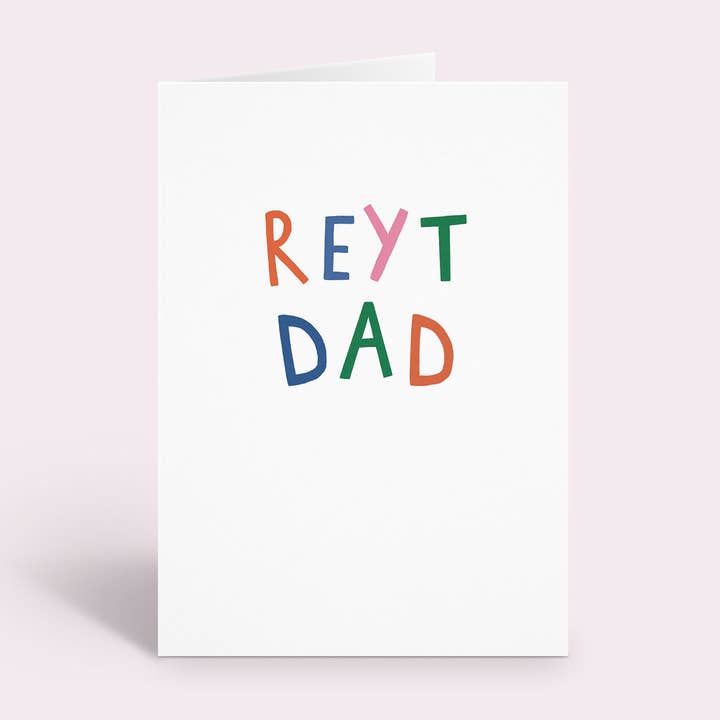 Northern Father's Day Card - Funny - Typography - Greeting Cards - A6 for wholesale by Fab Gab
